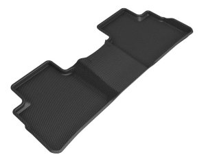 Nissan Rogue Floor Mat - Rear - 3D MAXpider - Kagu - Black - `21-`22